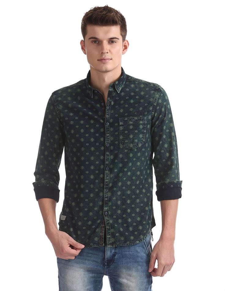 Ed Hardy Men Casual Wear Printed Shirt